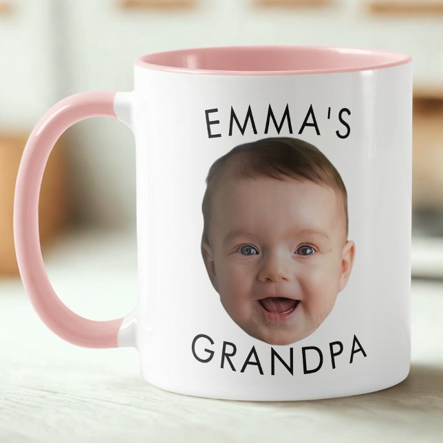 Baby Ansikte, Mugg med barnfoto, familjegåva (Skapare uppladdad)