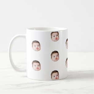 Baby Ansikte Mugg, Personlig Child Photo Kopp, Gag Kaffemugg