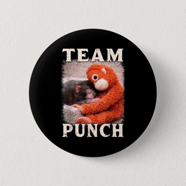 Baby apa punch meme team punch trend meme knapp (Framsida)
