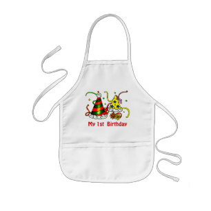 baby Apron 1:a födelsedag Barnförkläde