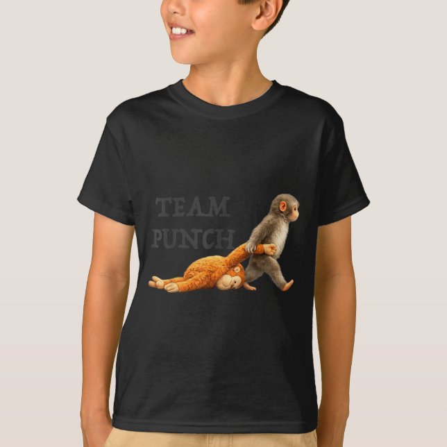 Baby apteam punch rolig apa meme Baby munk T Shirt (Framsida)