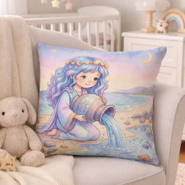 Baby Aquarius Zodiac Nursery Kudde