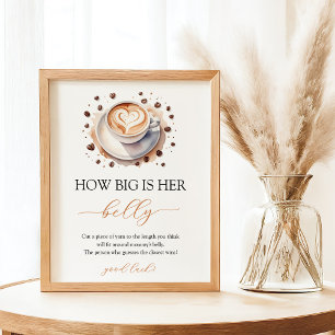 Baby är Brett babyskylt för kaffe Poster