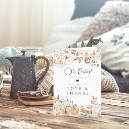 Baby är Brewing | Barnskötare för höstkaffe Tack Kort