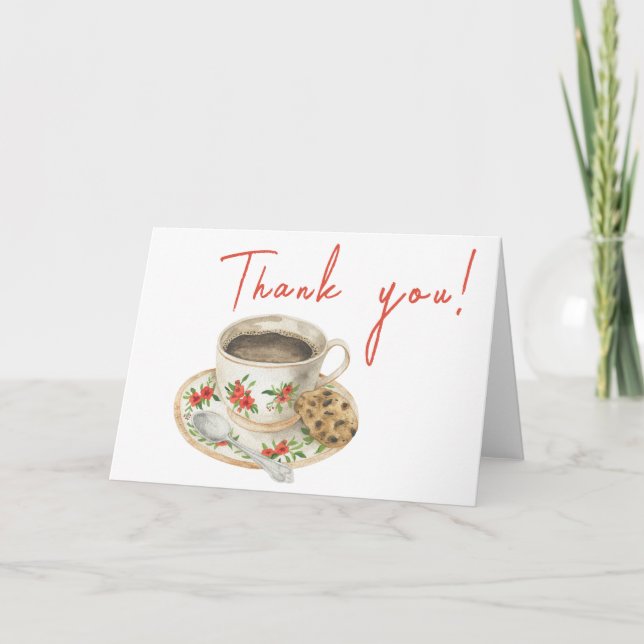 Baby är Brewing Coffee Tack Kort (Framsida)