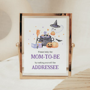 Baby är Brewing Lila Kuvert Station Poster