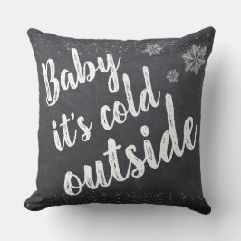 Baby är det kall utanför jul-Helgdag Kudde