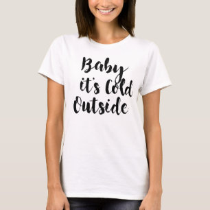 baby är det kall utanför konstig jultomta, tomten t shirt