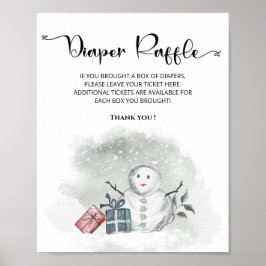 Baby är det kall utanför vinter-bländarraffel poster