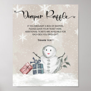 Baby är det kall utanför vinter-bländarraffel poster
