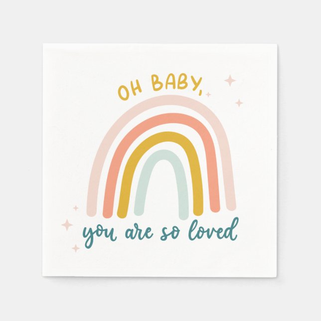 Baby är du så älskad pappersservett (Framsidan)