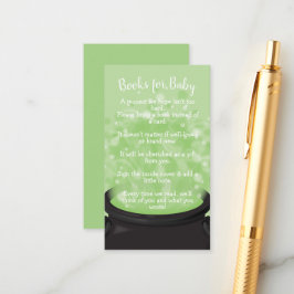 Baby är ett brungande Witch Shower Halloween Cauld Tilläggskort