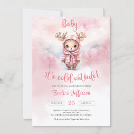 Baby är kallet utanför Baby Shower inbjudan