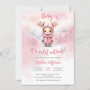 Baby är kallet utanför Baby Shower inbjudan