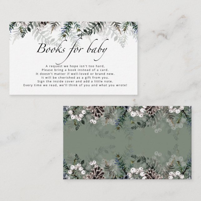 Baby är kallet utanför babyduschen bokar för baby tilläggskort (Fram/baksida)