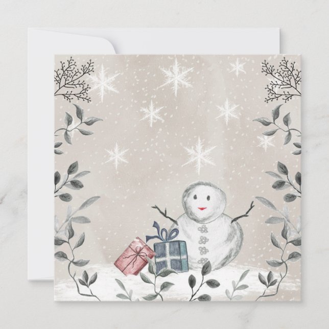 Baby är kallet utanför babyduschkortet tack kort (Framsida)