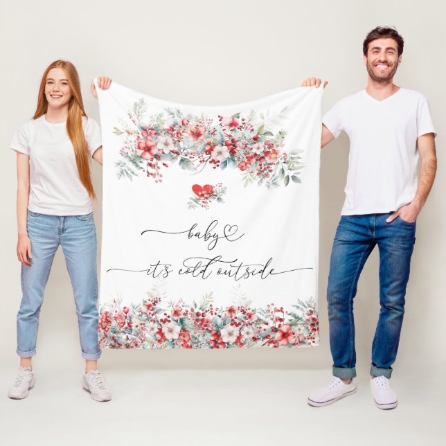 Baby är Kallet utanför Blommigten för babyskor för Fleecefilt (På plats)