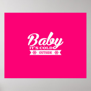 Baby är Kallet utanför Comfy efter Ski Poster