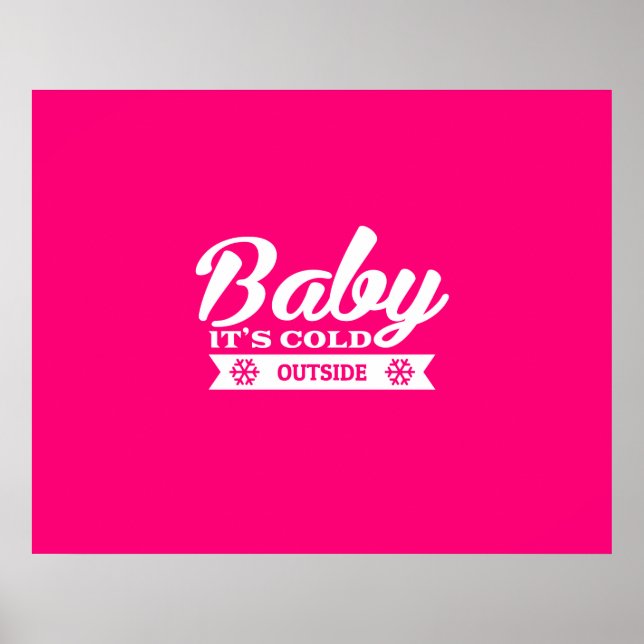 Baby är Kallet utanför Comfy efter Ski Poster (Framsidan)