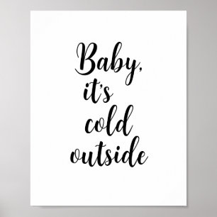 Baby är Kallet utanför jul Poster