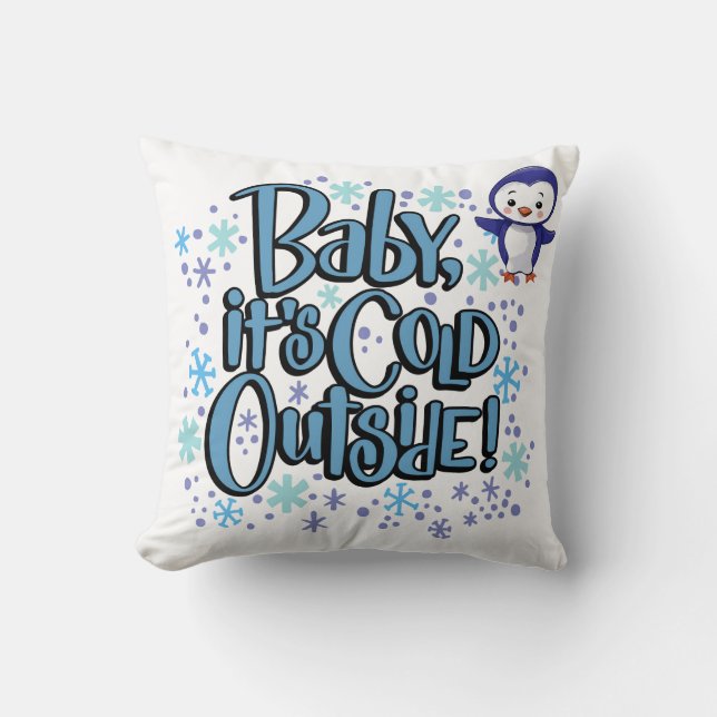 Baby är kallet utanför kudde (Framsida)