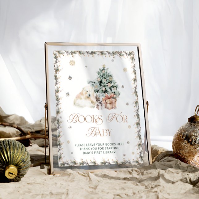 Baby är Kallet utanför Polar Bear Bokar för Baby Poster (Skapare uppladdad)