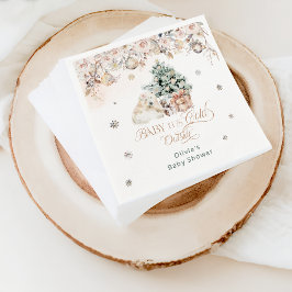 Baby är Kallet utanför Rosa Baby Shower Pappersservett