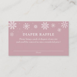 Baby är Kallet utanför Shower Diaper Raffle Biljet Tilläggskort