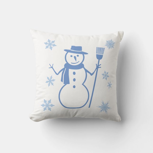 Baby är Kallet utanför Snögubbe Pillow Kudde (Framsida)