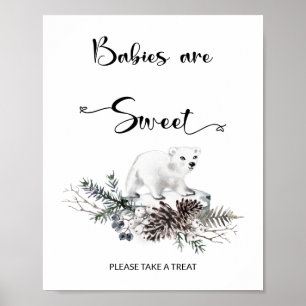 Baby är kallet utanför Spädbarn är sött Poster