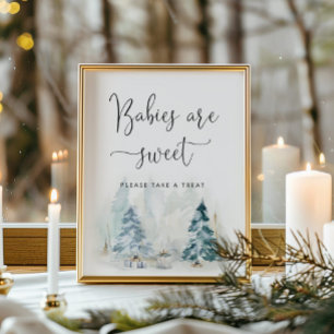 Baby är kallet utanför Spädbarn är sött Poster