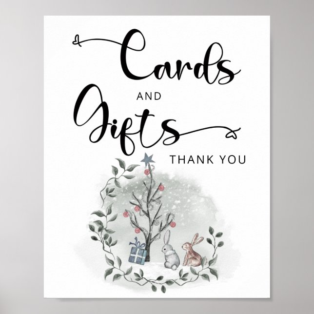 Baby är kallet utanför vinterkort och gåvor poster (Framsidan)