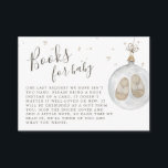 Baby är kallet utanför Winter Bokar för Baby Tilläggskort<br><div class="desc">"Baby det är kall utanför" Firar mamma med detta könsmogna vinterkort bokar för baby med ett minimalistiskt vattenfärgstryck av en glasdekoration med baby skor inuti.</div>