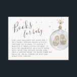 Baby är kallet utanför Winter Bokar för Baby Tilläggskort<br><div class="desc">"Baby det är kall utanför" Firar mamma med detta könsmogna vinterkort bokar för baby med ett minimalistiskt vattenfärgstryck av en glasdekoration med baby skor inuti.</div>