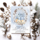 Baby är kallet utanför Winter Wood Baby Shower Inbjudningar<br><div class="desc">Baby är kallet utanför Winter Wood Baby Shower</div>