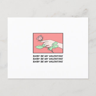 Baby är min Valentine Meddelande Vykort