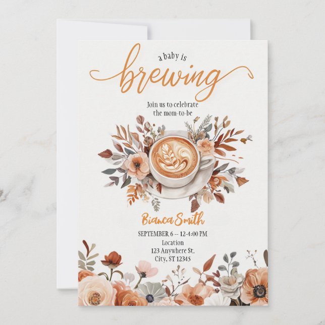 Baby är på gång Inbjudan (Framsida)