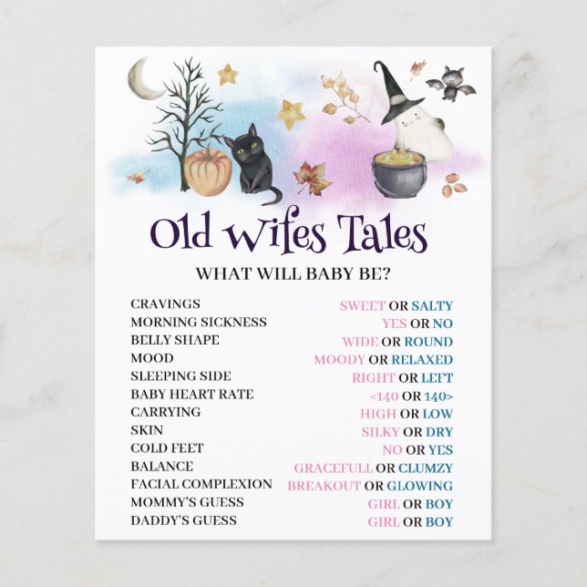 Baby är på väg att bryta gammalt "Wifes Tales Game (Framsida)