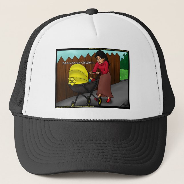 Baby är uttråkad Roliga presenter T-shirts & samla Truckerkeps (Framsida)