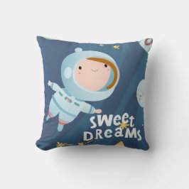 Baby Astronaut (flicka) Sweet Dreams Dekorativ kud Kudde