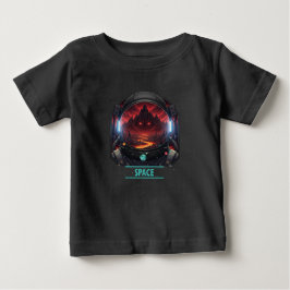 Baby Astronaut Rymd Mysterium Röd Planet Grafik T Shirt