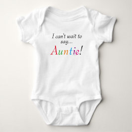 Baby Auntie som säger Roligt Infant Shirt T