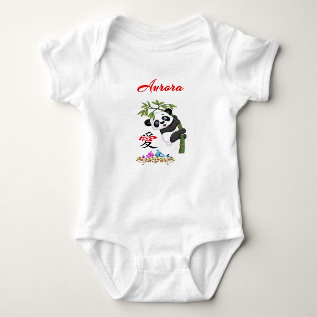 Baby = Aurora = Bodysoveraller T Shirt (Framsida)