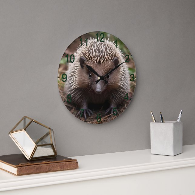 Baby Australian Echidna Stor Klocka (Kontor)