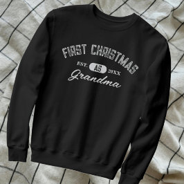 Baby aviserade första julen som farmor t shirt