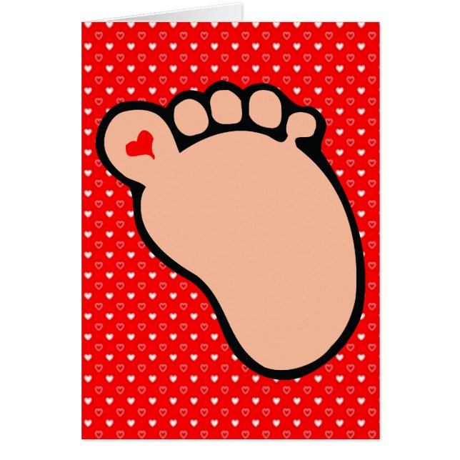 baby avtrycksljus hälsningskort (Framsidan)