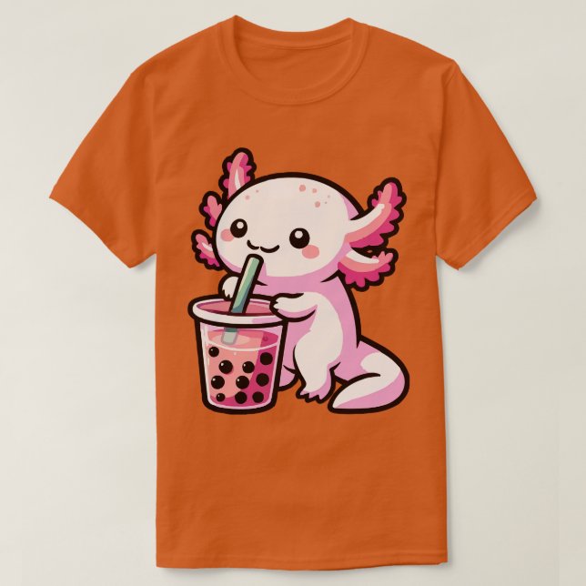 baby axolotl dryck boba t shirt (Design framsida)