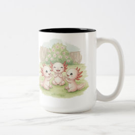 Baby Axolotl & Vänner Två-Tonad Mugg