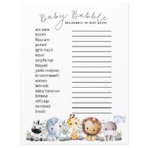Baby Babble - Baby Themed Word Scramble