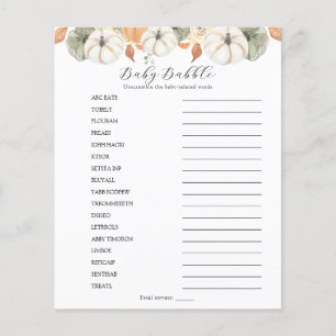 Baby Babble Ord-skam